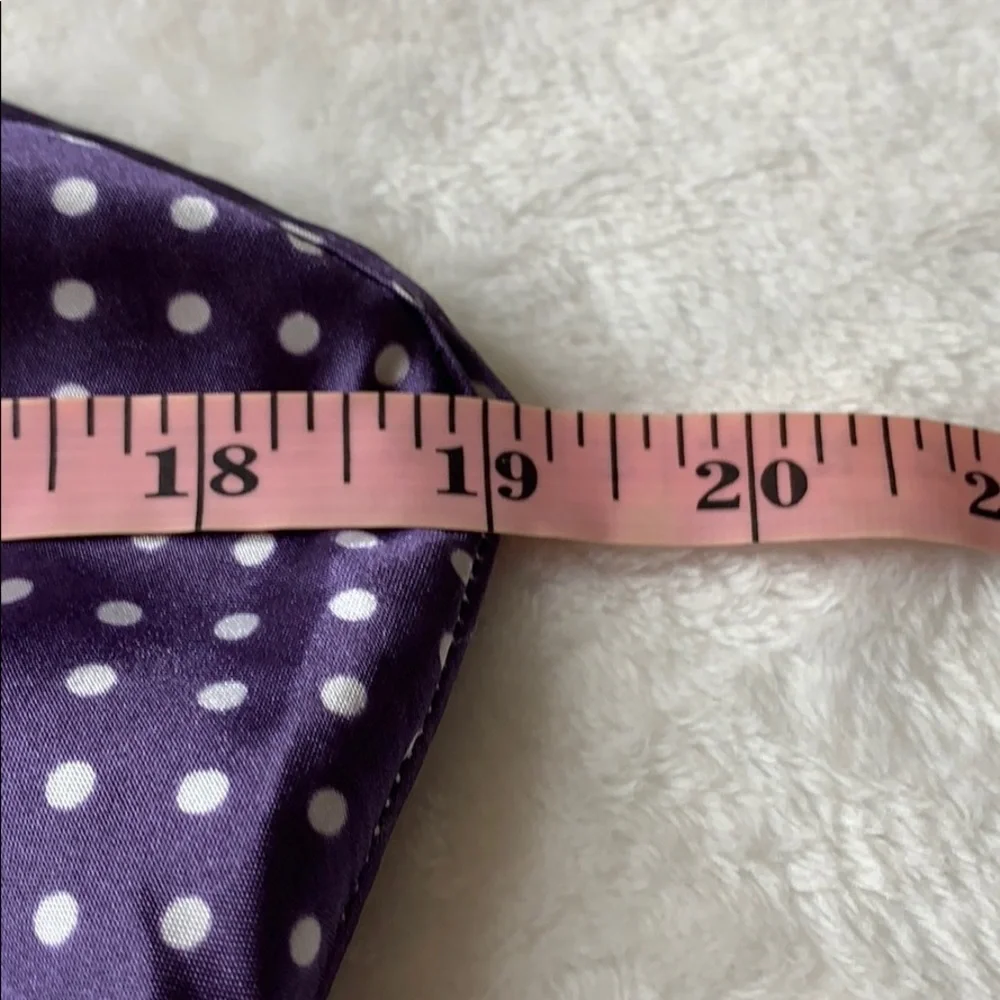 Vintage Bay 6 NY purple polka dot nightgown M - Picture 11 of 15